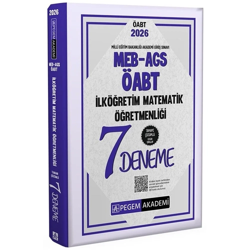 Pegem 2026 �ABT MEB-AGS �lk��retim Matematik ��retmenli�i 7 Deneme ��z�ml� Pegem Akademi Yay�nlar�