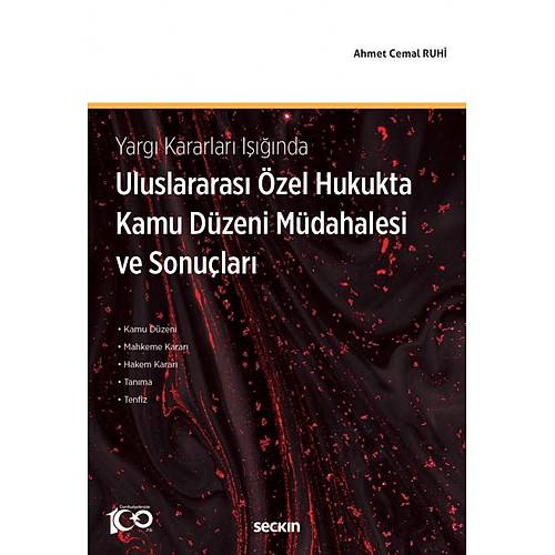 Sekin Yaynevi Uluslararas zel Hukukta Kamu Dzeni Mdahalesi ve Sonular Ahmet Cemal Ruhi