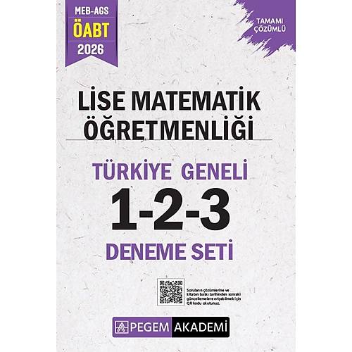 Pegem 2026 �ABT MEB-AGS Lise Matematik ��retmenli�i T�rkiye Geneli 3 Deneme ��z�ml� (1-2-3) Pegem Akademi Yay�nlar�
