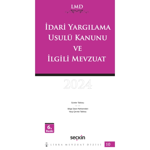 Sekin Yaynlar LMD dari Yarglama Usul Kanunu ve lgili Mevzuat 2024 (LBRA)