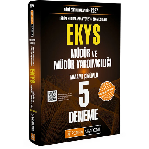 Pegem 2027 MEB EKYS M�d�r ve Yard�mc�l��� 5 Deneme ��z�ml� Pegem Akademi Yay�nlar�