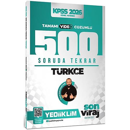Yediiklim 2026 Kpss Son Viraj Serisi T�rk�e Tamam� Video ��z�ml� 500 Soruda Genel Tekrar Kamp�