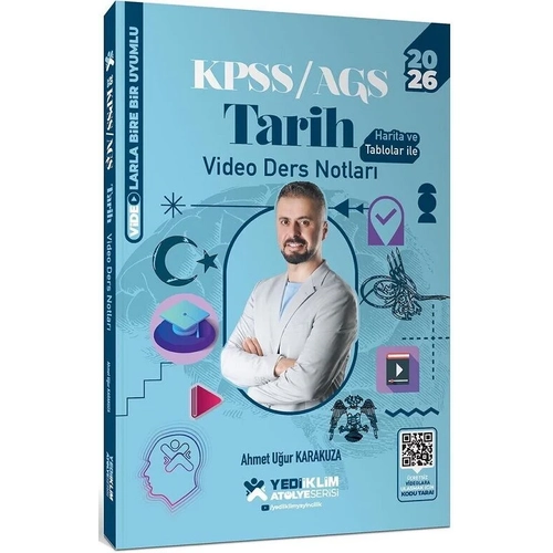 Yediiklim Yaynlar 2026 KPSS Tarih Atlye Video Ders Notlar Ahmet Uur Karakuza