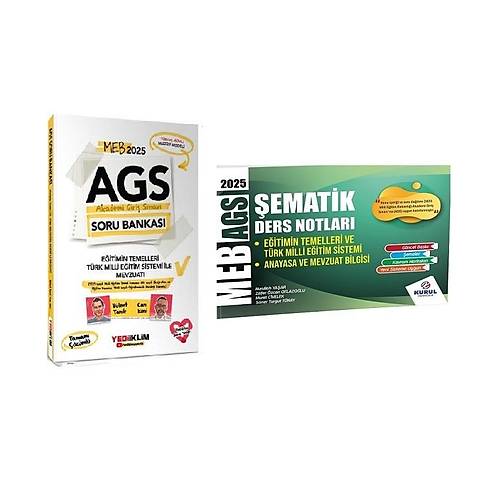 Yediiklim Yaynlar 2025 MEB-AGS Mevzuat Bilgisi ve Tamam zml Soru Bankas+ Kurul 2025 MEB - AGS Eitimin Temelleri ve Trk Milli Eitim Sistemi ile Mevzuat ematik Ders Notlar