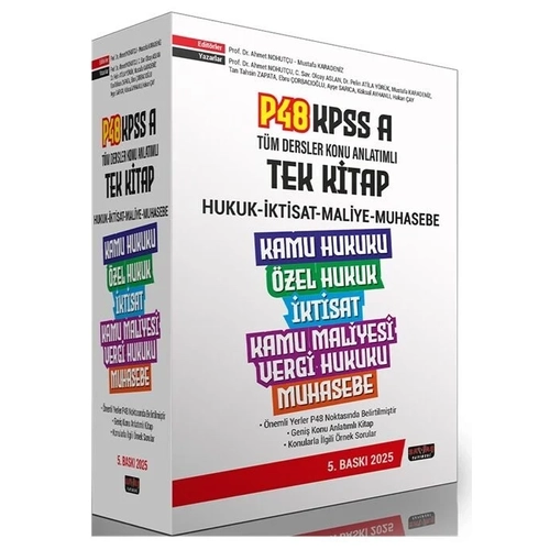 Sava� 2025 KPSS A Grubu P48 T�m Dersler Konu Anlat�ml� Tek Kitap 5. Bask� Sava� Yay�nlar�