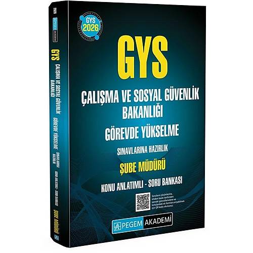 Pegem 2026 GYS �al��ma ve Sosyal G�venlik Bakanl��� �ube M�d�r� Konu Anlat�ml� Soru Bankas� G�revde Y�kselme Pegem Akademi Yay�nlar�