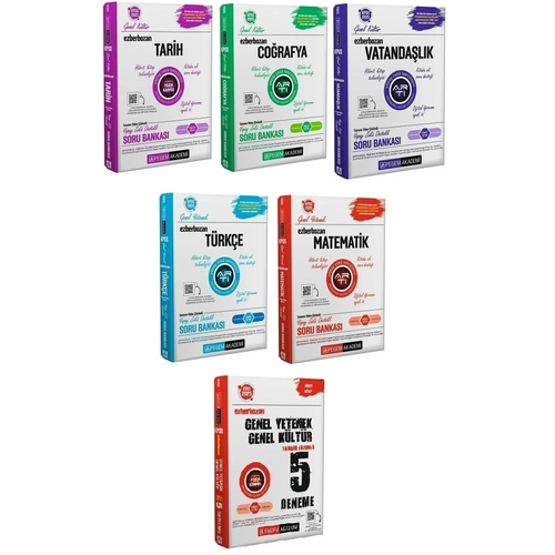 Pegem 2026 KPSS Genel Yetenek Genel Kltr Ezberbozan Soru Bankas + 5 Deneme 6 l Set Pegem Akademi Yaynlar