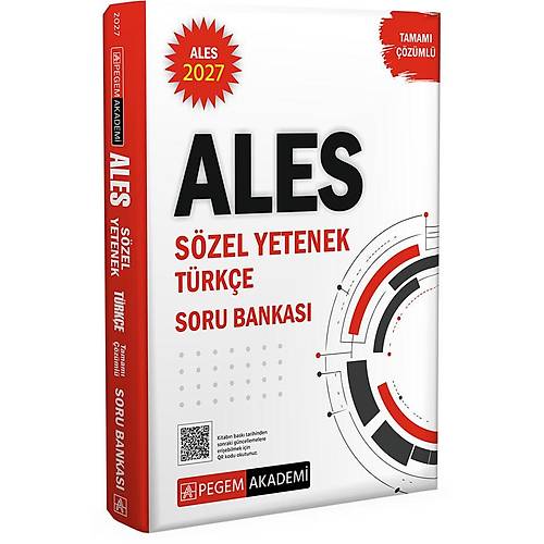 Pegem Yay�nlar� 2027 ALES S�zel Yetenek T�rk�e Tamam� ��z�ml� Soru Bankas�