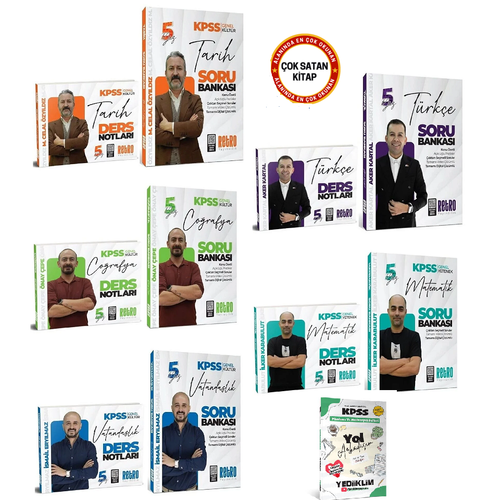 Retro 2026 KPSS Genel Yetenek Genel K�lt�r 5Y�z Ders Notlar� + Soru Bankas� 10 lu Set Retro Yay�nc�l�k+Yol Arkada��m Hediyeli)
