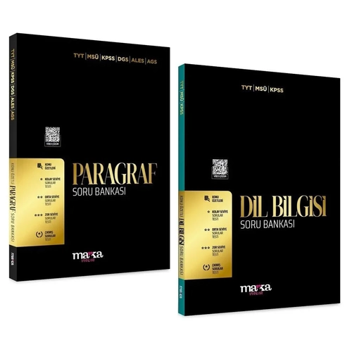 Marka 2026 KPSS TYT MS� DGS ALES MEB-AGS Paragraf + Dil Bilgisi Soru Bankas� ��z�ml� 2 li Set Marka Yay�nlar�
