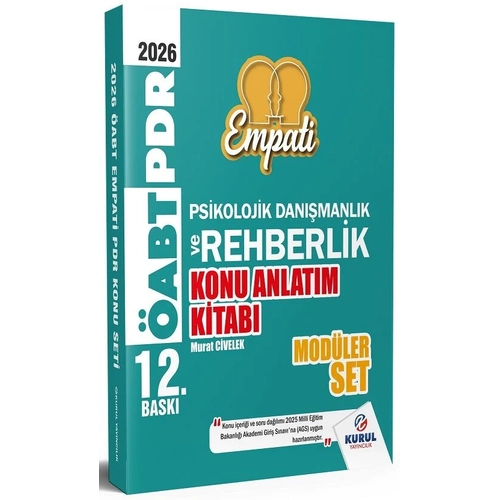 Kurul 2026 ABT MEB-AGS Rehberlik Empati Konu Anlatml Modler Set 12. Bask - Murat Civelek Kurul Yaynclk