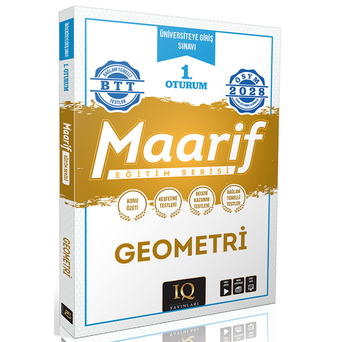 IQ Yay�nlar� 2028 YKS TYT Geometri Maarif E�itim Serisi 1. Oturum IQ Yay�nlar�