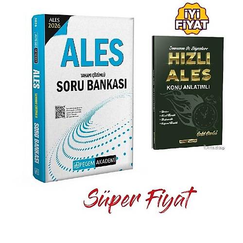 Pegem 2026 Ales Soru Bankas Tamam zml&Kurul Hzl Ales Konu Anlatml