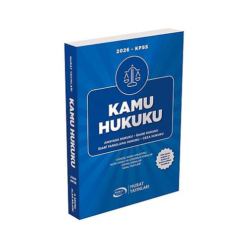 Murat 2026 KPSS A Grubu Kamu Hukuku Konu Anlat�ml� Murat Yay�nlar�