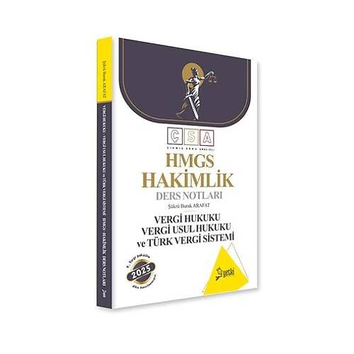 Yetki Yay�nlar� 2025 HMGS Vergi Hukuku-T�rk Vergi Sistemi Ders Notlar�