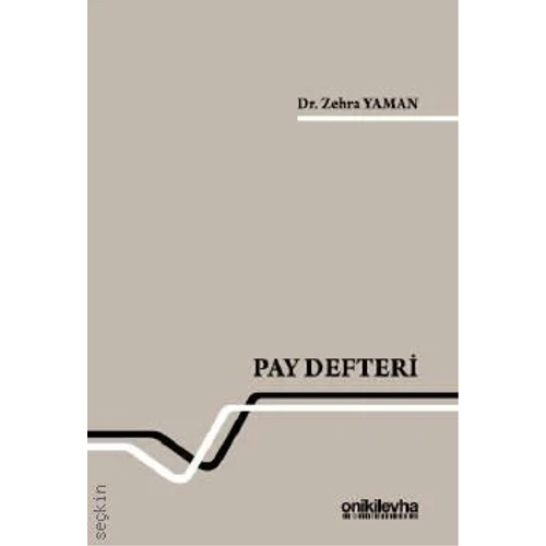 Onki Levha Yaynevi Pay Defteri (Zehra Yaman)