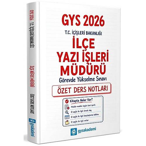 GYS Akademi 2026 GYS ��i�leri Bakanl��� �l�e Yaz� ��leri M�d�r� �zet Ders Notlar� G�revde Y�kselme GYS Akademi