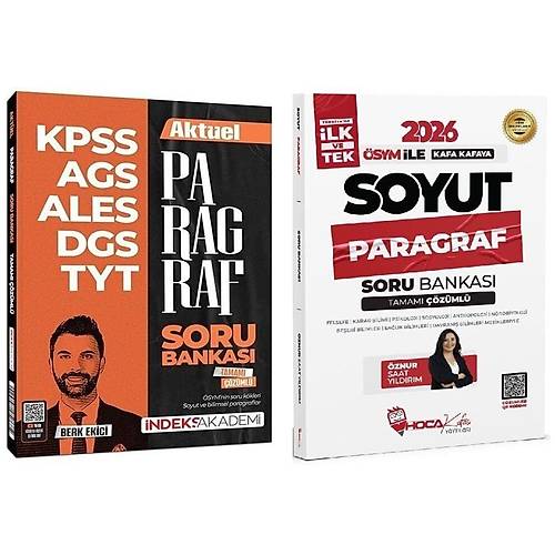 Hoca Kafas� + �ndeks 2026 KPSS TYT ALES DGS Soyut Paragraf Soru Bankas� 2 li Set - �znur Saat Y�ld�r�m Hoca Kafas� + �ndeks Akademi Yay�nlar�