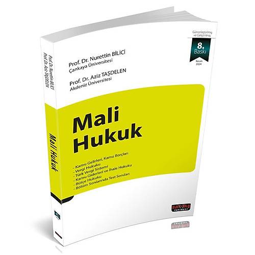Sava Yaynevi Mali Hukuk (Adem Bilici-Nurettin Bilici)
