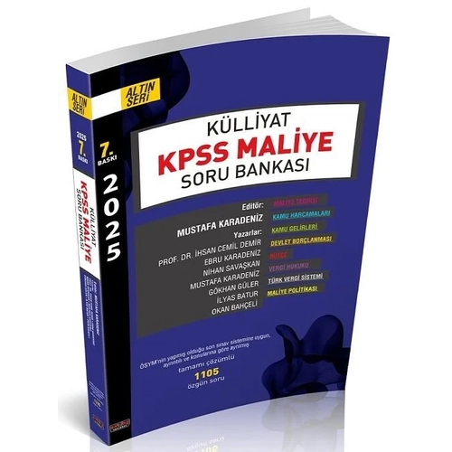 Sava� Yay�nlar� 2025 KPSS A Grubu K�lliyat Maliye Soru Bankas�