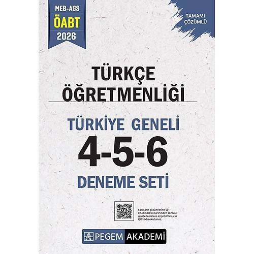 Pegem 2026 �ABT T�rk�e ��retmenli�i T�rkiye Geneli 3 Deneme (4-5-6) Pegem Akademi Yay�nlar�