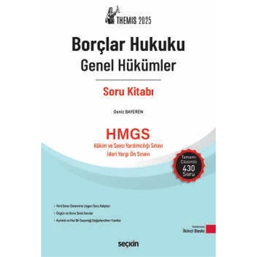 THEMIS 2025 Borlar Hukuku Genel Hkmler Konu Anlatml &Soru Bankas Seti(2Kitap)  Deniz Bayeren