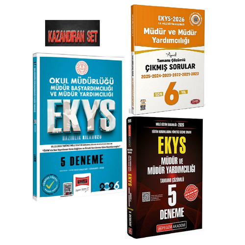 Pegem-Yarg� 2026 MEB EKYS M�d�r ve M�d�r Yard�mc�l��� 10 Deneme+Ekys 6 Y�l ��km��