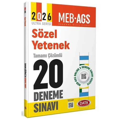 Data 2026 MEB-AGS S�zel Yetenek 20 Deneme ��z�ml� Ultra Serisi Data Yay�nlar�