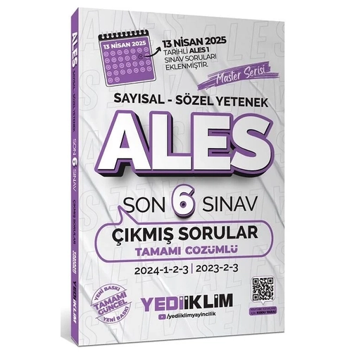 Yediiklim Yaynlar ALES Master km Sorular Son 6 Snav zml