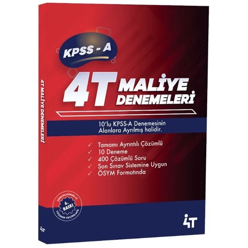 4T Yay�nlar� KPSS A Grubu Maliye 10 Deneme ��z�ml� - Y�ksel Bilgili Bayraktar 4T Yay�nlar�