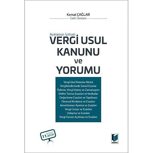 Adalet Yay�nevi A��klamal�-��tihatl� Vergi Usul Kanunu ve Yorumu (Kemal �a�lar)