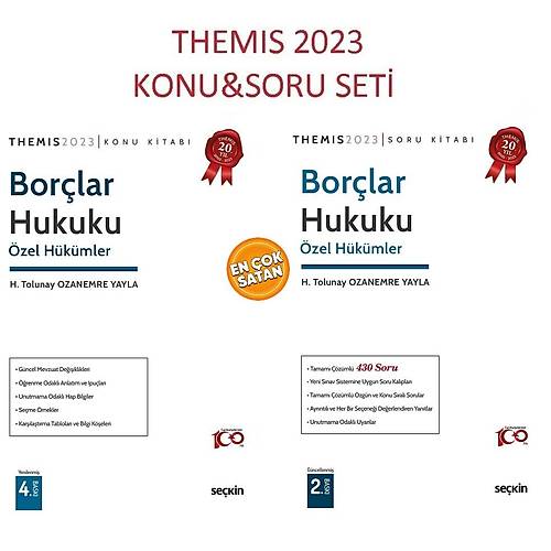 THEMIS 2023 Borlar Hukuku zel Hkmler Konu +Soru Bankas Seti-H. Tolunay Ozanemre Yayla