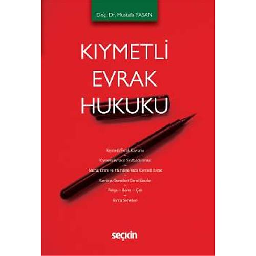 Sekin Yaynlar Kymetli Evrak Hukuku (Mustafa Yasan)