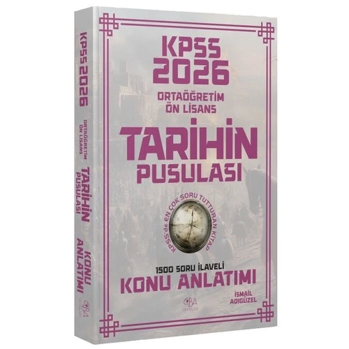 CBA Yay�nlar� 2026 KPSS Lise Orta��retim �n Lisans Tarihin Pusulas� Konu Anlat�m� - �smail Ad�g�zel CBA Yay�nlar�