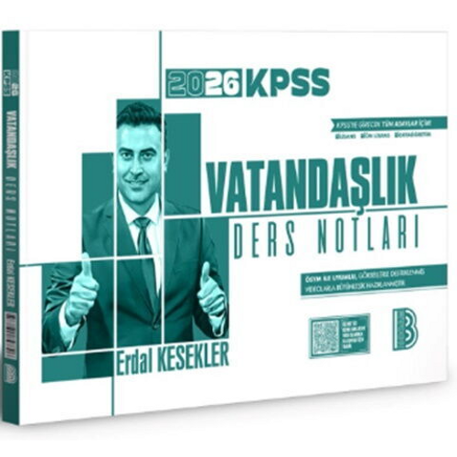 Benim Hocam Yay�nlar� 2026 KPSS Vatanda�l�k Ders Notlar� Erdal Kesekler