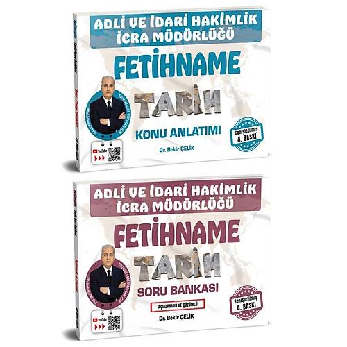Bekir �elik Adli �dari Hakimlik �cra M�d�rl��� FET�HNAME Tarih Konu - Soru 2 li Set