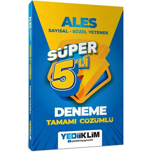 Yediiklim 2027 ALES S�per 5 Deneme ��z�ml� Yediiklim Yay�nlar�