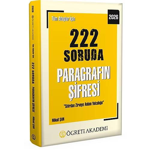 ��reti KPSS MEB-AGS ALES DGS TYT AYT MS� 222 Soruda Paragraf�n �ifresi Soru Bankas� ��z�ml� - Mikail �an ��reti Akademi