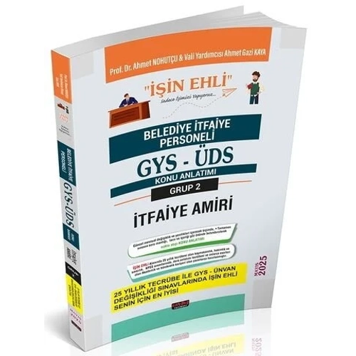 Sava� 2025 GYS �DS Belediye Grup 2 �tfaiye Amiri ���N EHL� Konu Anlat�m� G�revde Y�kselme �nvan De�i�ikli�i - Ahmet Nohut�u Sava� Yay�nlar�