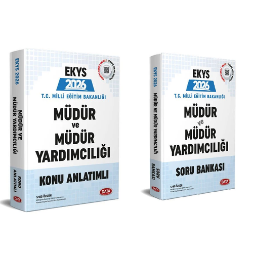 Data 2026 MEB EKYS Mdr ve Yardmcl Konu + Soru 2 li Set