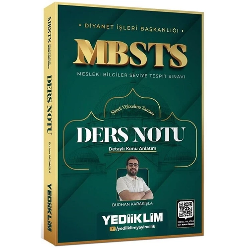 Yediiklim 2026 MBSTS Ders Notu - Burhan Karak��la Yediiklim Yay�nlar�