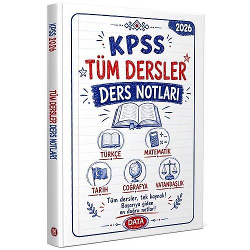Data 2026 KPSS Genel Yetenek Genel K�lt�r T�m Dersler Ders Notlar� Data Yay�nlar�