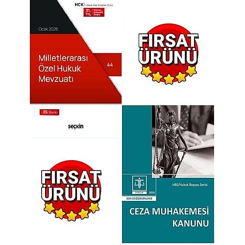 Sekin Yaynevi Milletleraras zel Hukuk Mevzuat 2025+Tercih Yaynclk Ceza Muhekemi Kanunu 2025(2Li Kanun Metni Cep Boy)