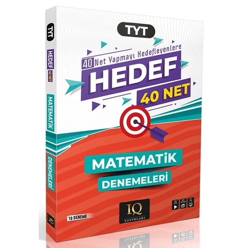 IQ Yay�nlar� YKS TYT Matematik Hedef 40 Net Denemeleri IQ Yay�nlar�