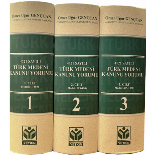 Yetkin Yaynevi Trk Medeni Kanunu Yorumu CLT.1-2-3 (mer Uur Gencan)