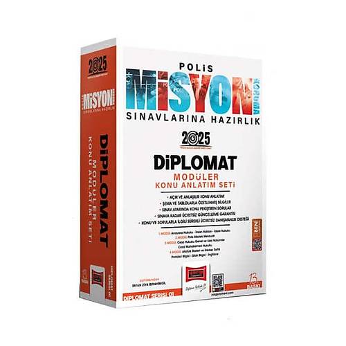 Yarg� Yay�nlar� 2025 Polis Misyon S�navlar�na Haz�rl�k Diplomat Serisi Diplomat Mod�ler Konu Anlat�m Seti