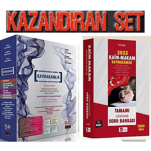 Sava Akfon Yaynevi 2023 Kaymakamlk Snavlarna Hazrlk Kamp Konu+Kaim-Makam 3000 Soru Bankas Seti 2023