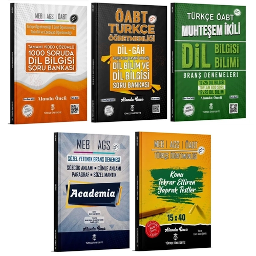 T�rk�e �ABTDEY�Z �ABT MEB-AGS T�rk�e ��retmenli�i Dil Bilgisi ve Dil Bilimi 5 li Set - Enes Kaan �ahin T�rk�e �ABTDEY�Z