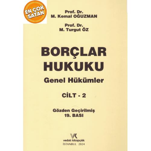 Vedat Kitaplk Borlar Hukuku Genel Hkmler Cilt:2 (Kemal Ouzman-Turgut z)