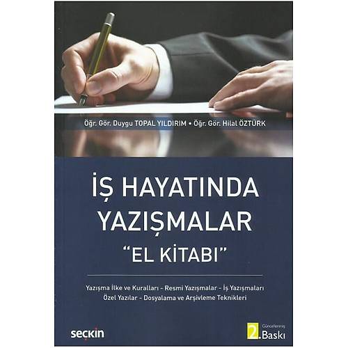 Sekin Yaynevi  Hayatnda Yazmalar (El Kitab) Duygu Topal Yldrm Hilal ztrk
